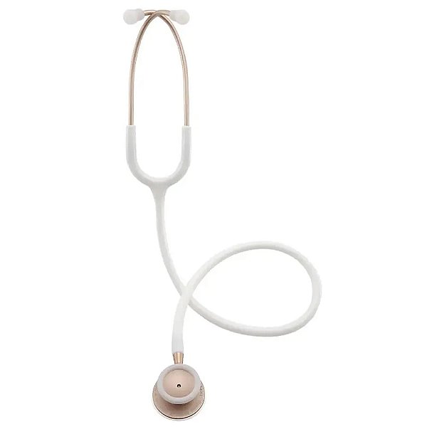 Estetoscópio Prolite II Adulto MD Branco e Dourado Spirit