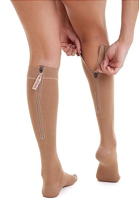 Meia Venosan c/ Zíper 20-30 mmHg 3/4 Comfortline Cotton