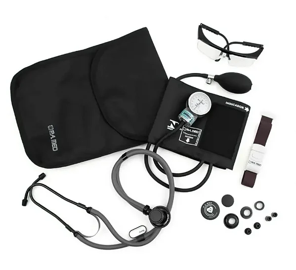Kit Acadêmico Cinza Black P.A.Med Kpa 703
