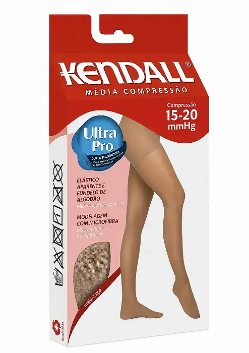 Meia Calça Kendall Média Compressão Com Ponteira 15-20Mmhg Mel
