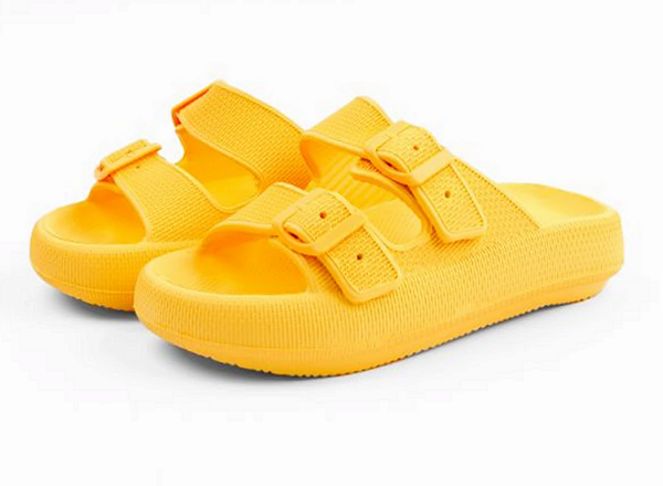 Sandália Ortopédica Fly Feet Nuvem City Amarelo Ortho Pauher