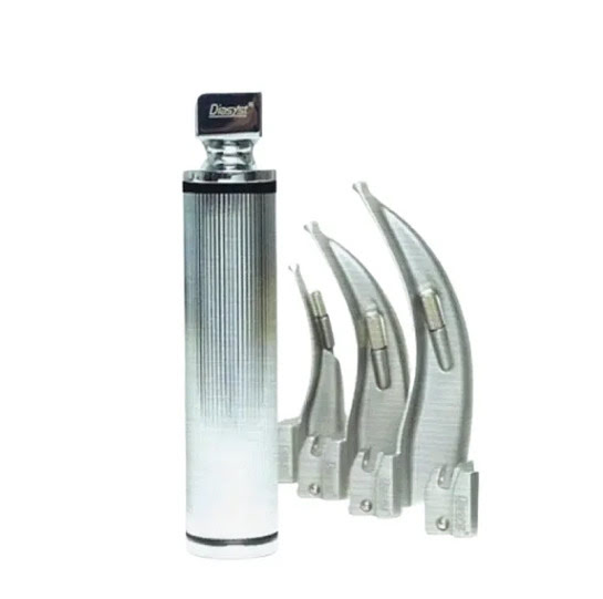 Laringoscópio Diasyst LED com cabo médio e 3 lâminas (LAR-500L)