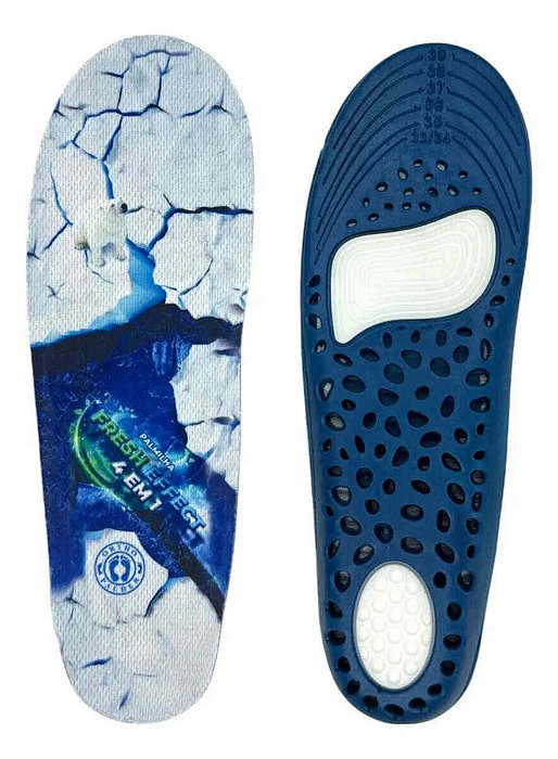 Palmilha FRESH EFFECT 4 em 1 Masculino ORTHO Pauher AC212