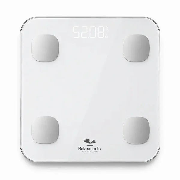 Balança Digital de Bioimpedância Go Balance Relaxmedic com Bluetooth