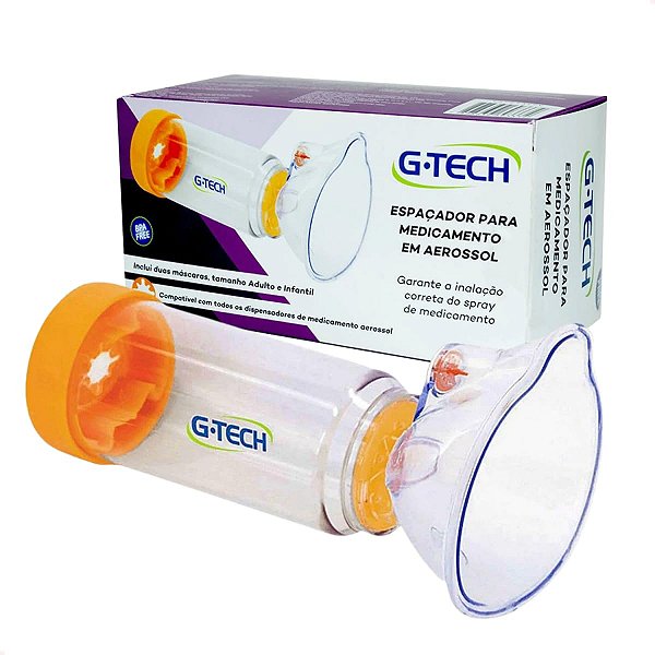 Espaçador Valvulado Adulto/Infantil G-Tech