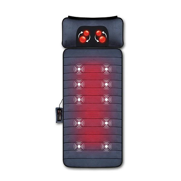 Esteira Massageadora Aquecimento Almofada Shiatsu Relaxmedic