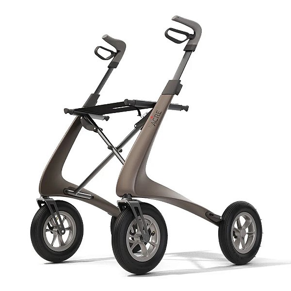 Andador Com 4 Rodas E Fibra De Carbono Carbon Overland Byacre Marrom