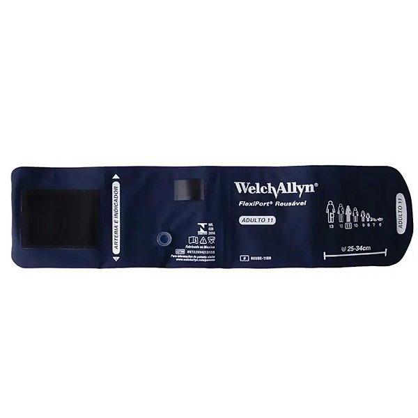 Braçadeira Reutilizável Adulto 11 FlexiPort Welch Allyn