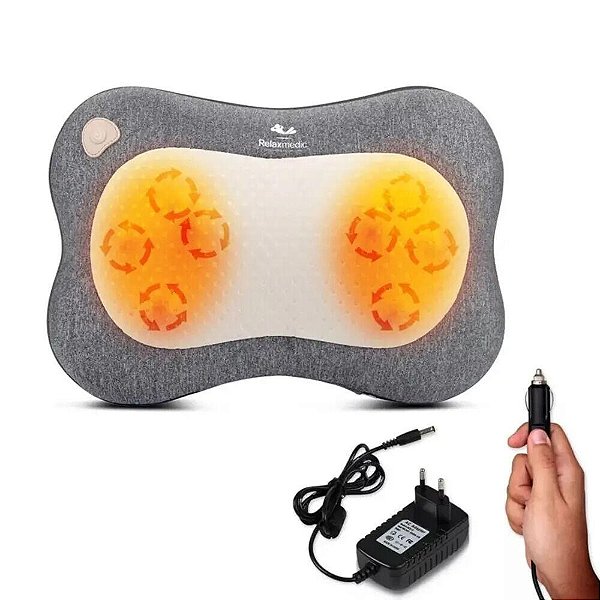 Almofada Shiatsu Smart Pillow Com Aquecimento Relaxmedic