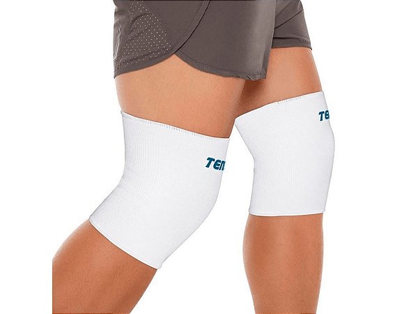 Joelheira de Compressão Tensor Cor Branca Tamanho P Tensor