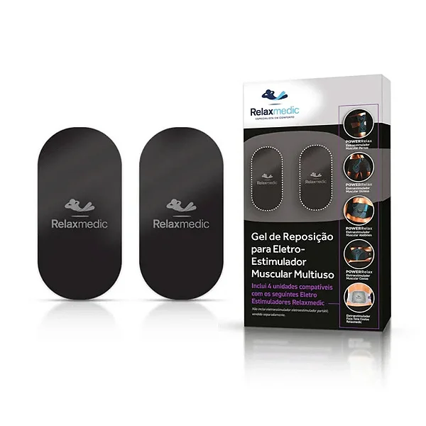 Gel Reposição Eletroestimulador Muscula Multiuso Power RelaxMedic