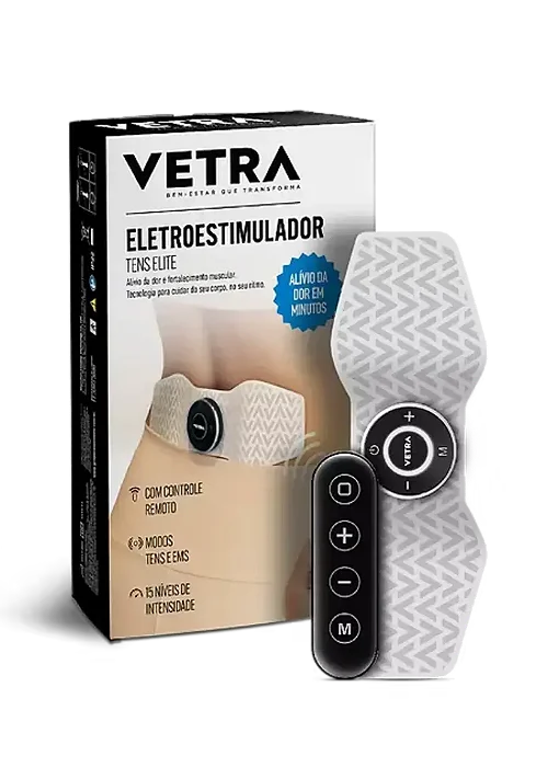 Eletroestimulador Muscular Tens Elite Vetra Massageador