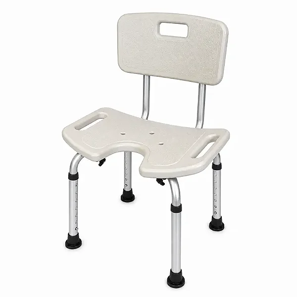 Banqueta para Banho com Encosto e Abertura Frontal Mobil