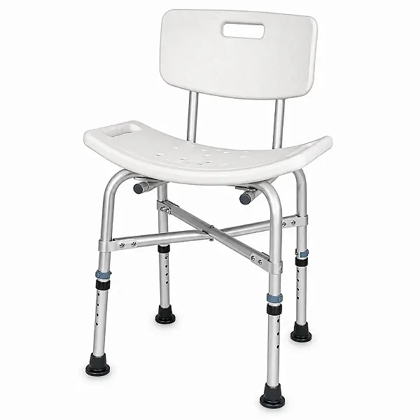 Banqueta Bariátrica reforçada para Banho com Encosto 220kg