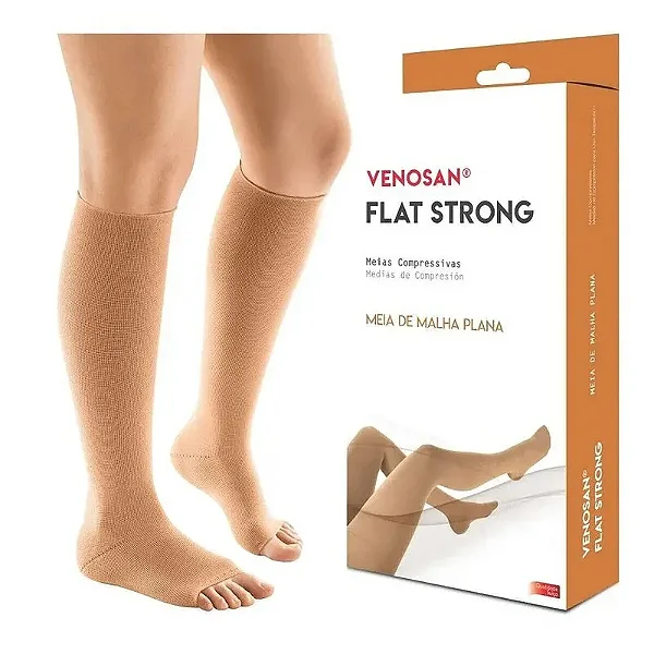 Meia de Compressão Plana Flat Strong 20-30 Venosan
