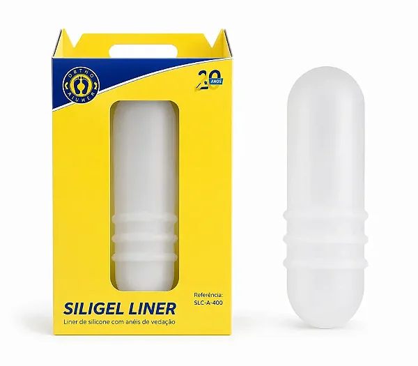 Liner de Silicone Siligel Com Anéis De Vedação Transfemural Transtibial Orthopauher