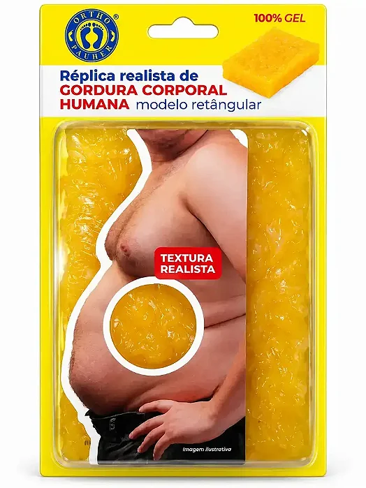 Réplica realista de gordura corporal humana – Modelo retangular