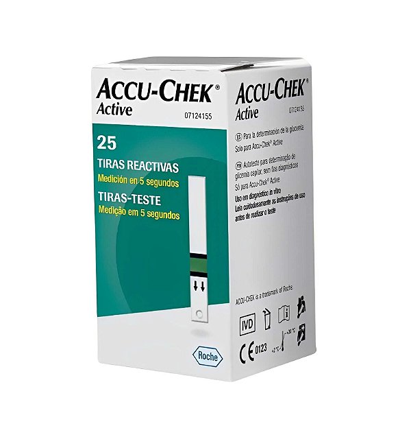 Tiras Accu-Chek Active Caixa Com 25 Unidades