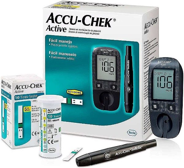 Kit Medidor De Glicemia Accu-Chek Active