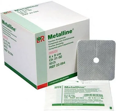 Curativo Esteril Absorvente Metalline Traqueostomia 8 X 9 Cm