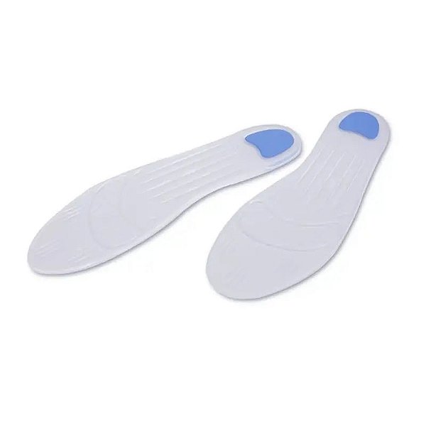 Palmilha De Silicone Com Ponto Azul 13001 Orthopauher