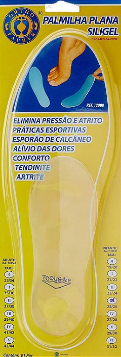 Palmilha De Silicone 12000A  Ortho Pauher