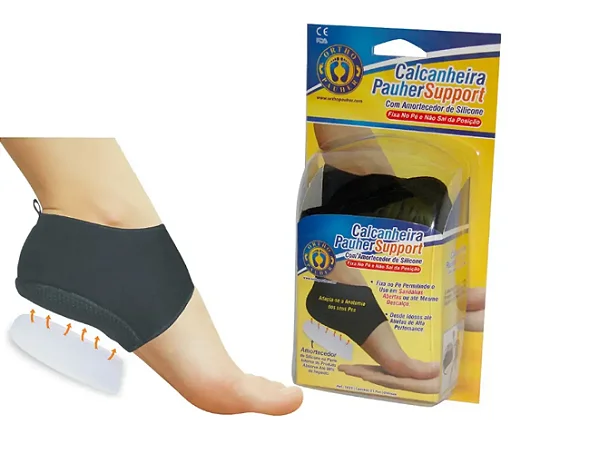 Calcanheira Pauher Support Ortho Pauher Preta
