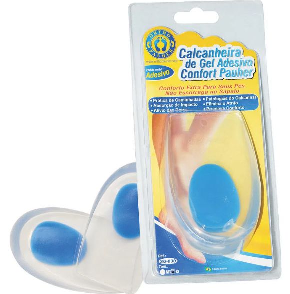 Calcanheira De Gel Adesivo Confort 830 Ortho Pauher