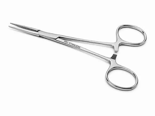 Pinça Halstead Mosquito Reta 12Cm Aço Inoxidável