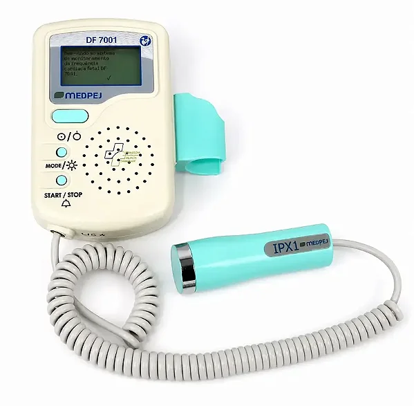 Detector Fetal Portatil Fd-2Oob Digital Com Lcd Colorido