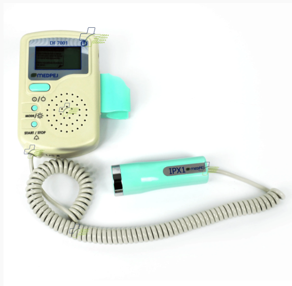 Detector Fetal Portatil Fd-2Oob Digital Com Lcd Colorido