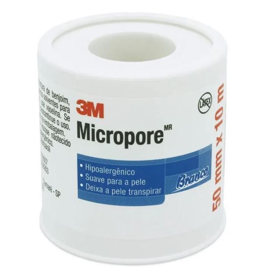 Fita Micropore Branca 3M