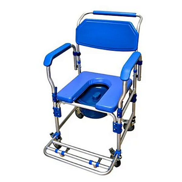 Cadeira de Banho Obeso em Alumínio até 150 Kg D60 Dellamed