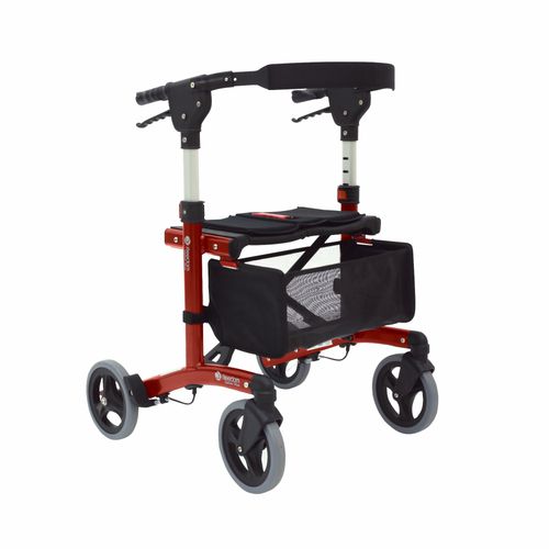 Andador Com 4 Rodas Plus G Vinho Walker