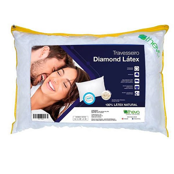 Travesseiro Latex Diamond 5Ox7O Theva