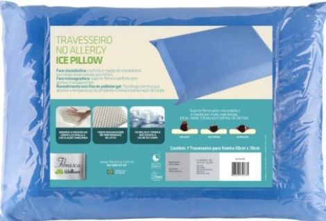 Travesseiro De Latex Ice Pillow 5Ox7O