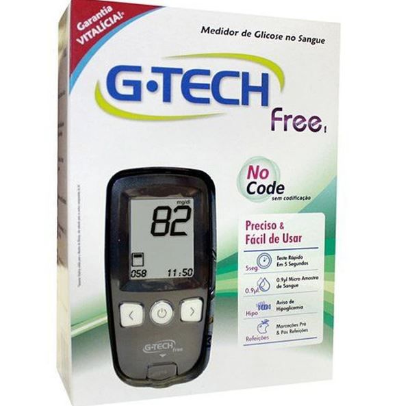 Kit Medidor de Glicose G-Tech Free