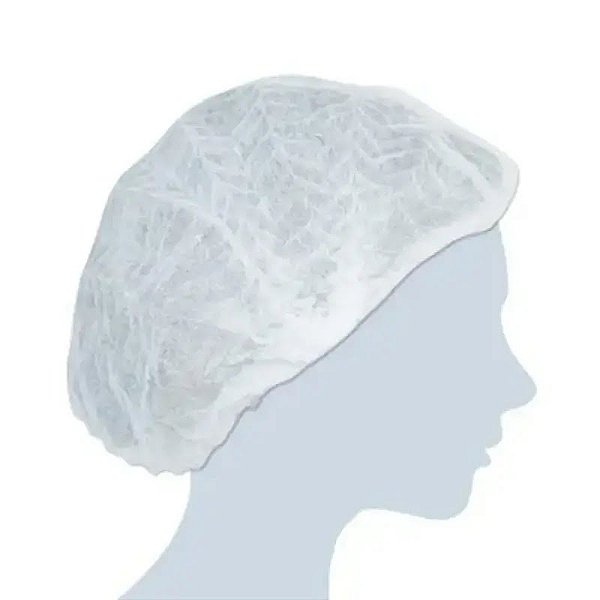 Touca Gorro Sanfonado Duplo Pacote Com 100 Unidades