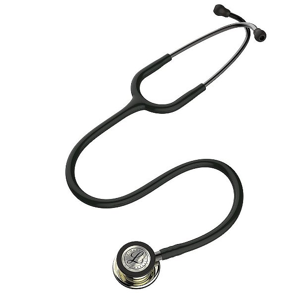 Estetoscópio Classic 3 Preto Champanhe  Littmann 3M - HB004567903