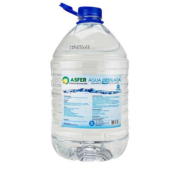 Água Destilada De 5 Litros Asfer