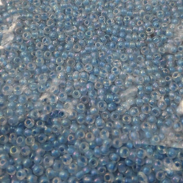 Miçangas De Vidro - Azul A291 - Tamanho 10 - 500 g
