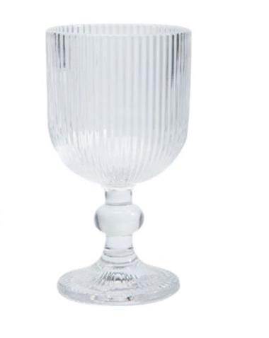 Taça de Vidro Transparente (conjunto com 6 peças)