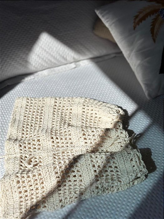 Saia Crochê Cru