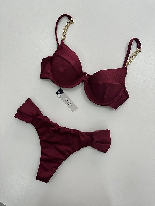 Meia Taça Correntes Cereja Borboleta