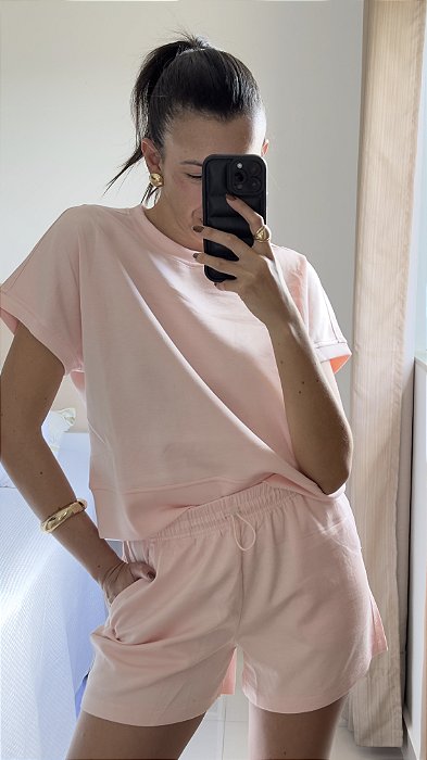 Conjunto Comfy Rosa Bebê