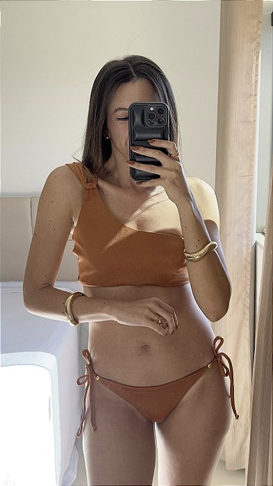 Biquíni Nula Manga Caramelo