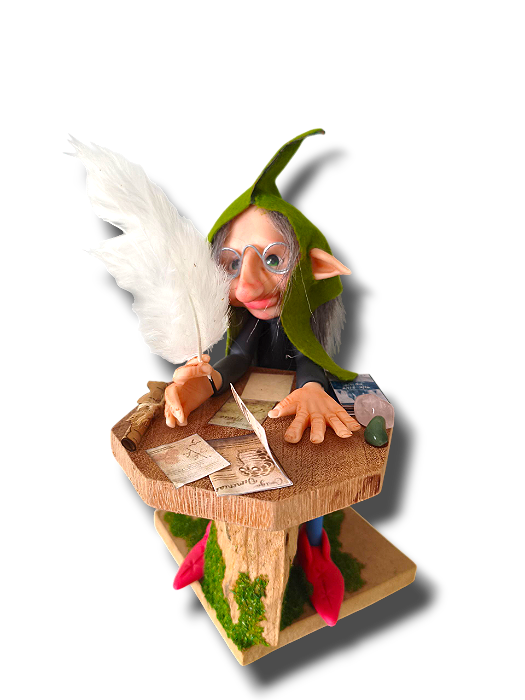 Duende leitor - sabedoria e estudos