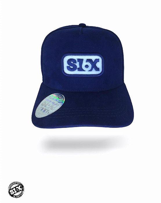 TRUCKER Hats ABA CURVA '' ''SIX AZUL''''