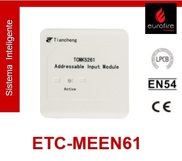 Módulo Relé Digital de Entrada Endereçável Inteligente, com LPCB, CE, EN54 - Eurofire Tecnologia