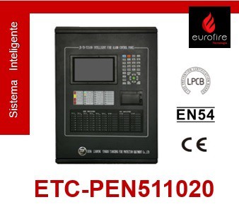 Painel de Detecção e Alarme de Incêndio Inteligente, com LPCB, CE, EN54 - Eurofire Tecnologia